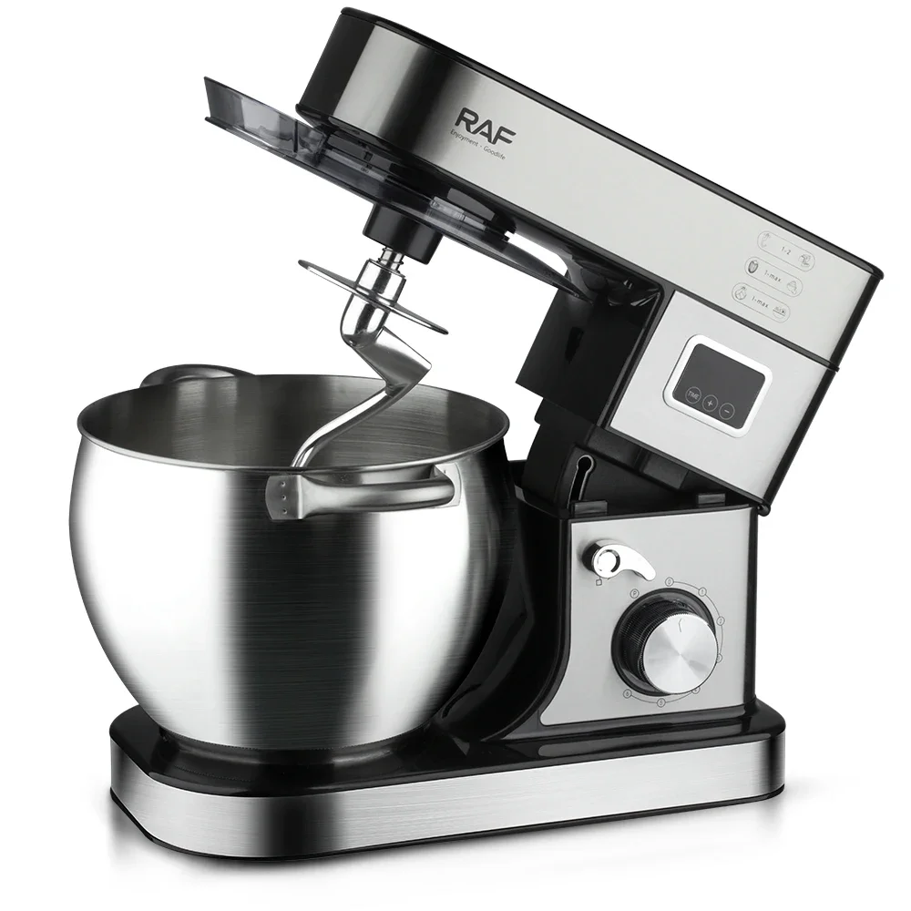 RAF Digital Readout 8L Stand Mixer 3 In 1 Dough Mixer Dough Kneading Stand Food Mixer With Digital Display Bowl With Handle