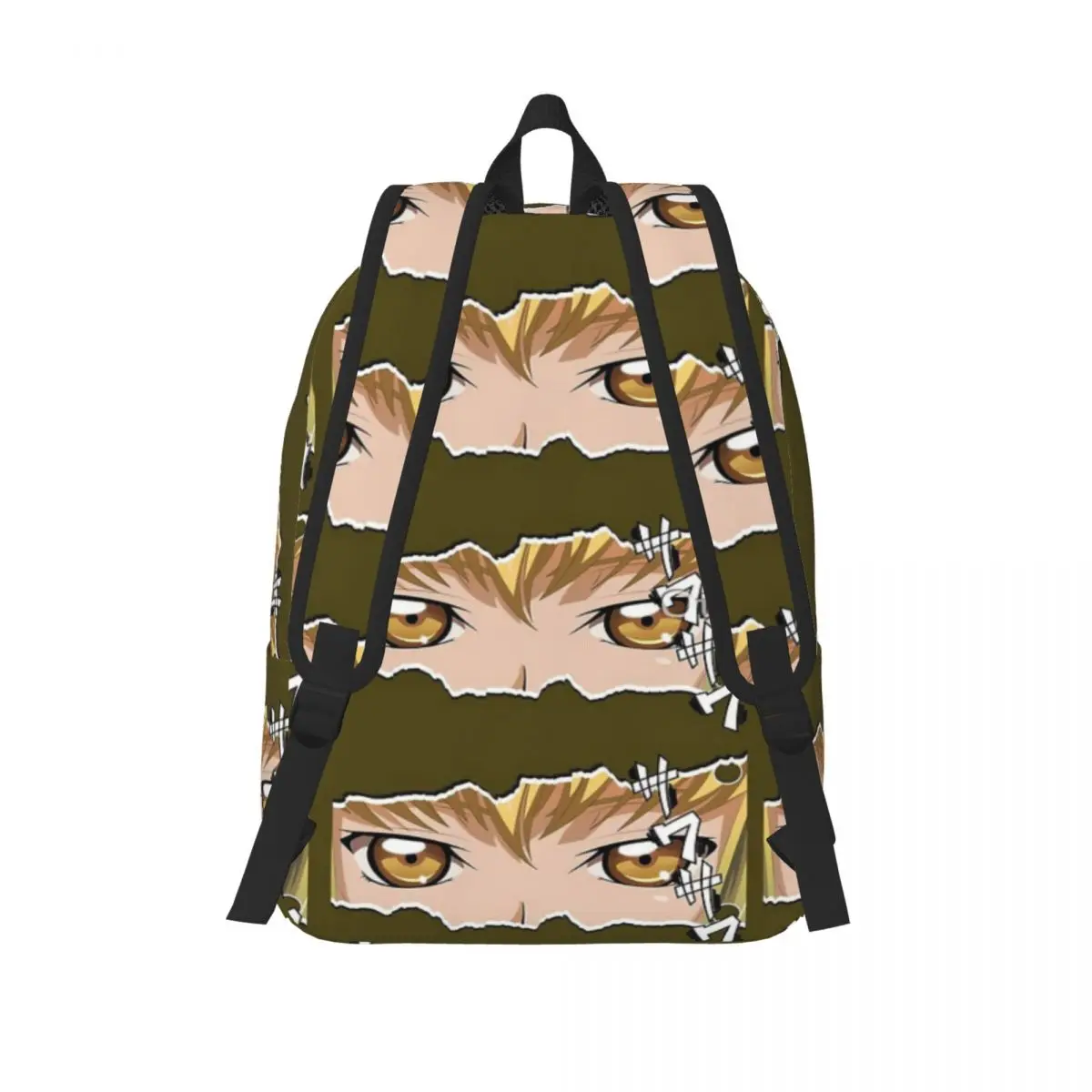 حقيبة ظهر Code Anime Eyes Scratch بسيطة وأنيقة من القماش حقيبة ظهر للرجال