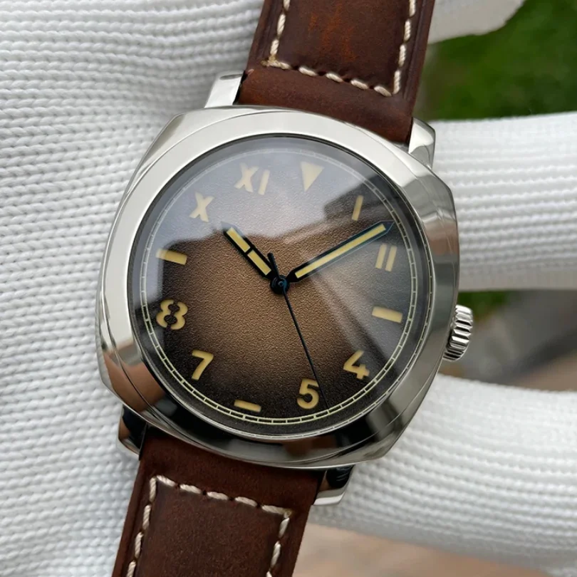 STEELDIVE Men Automatic Watch Aviator 42mm Mechanical Wristwatch Diver 20Bar Waterproof C3 Luminous Sapphire Mirror NH35 Sport