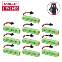 Upgrade 3.7V 6000mah 20C 18650 Li-ion Battery For RC Stunt Car Q85 Q70 Rc Car Toys RC Boat Car Water soft Gun Batteries Parts