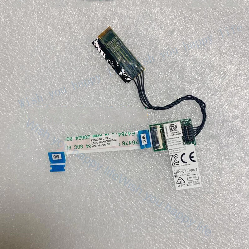 v+  NFC Module Board w/Cable for Lenovo ThinkPad T490 T495 T14 P43S 01AX745