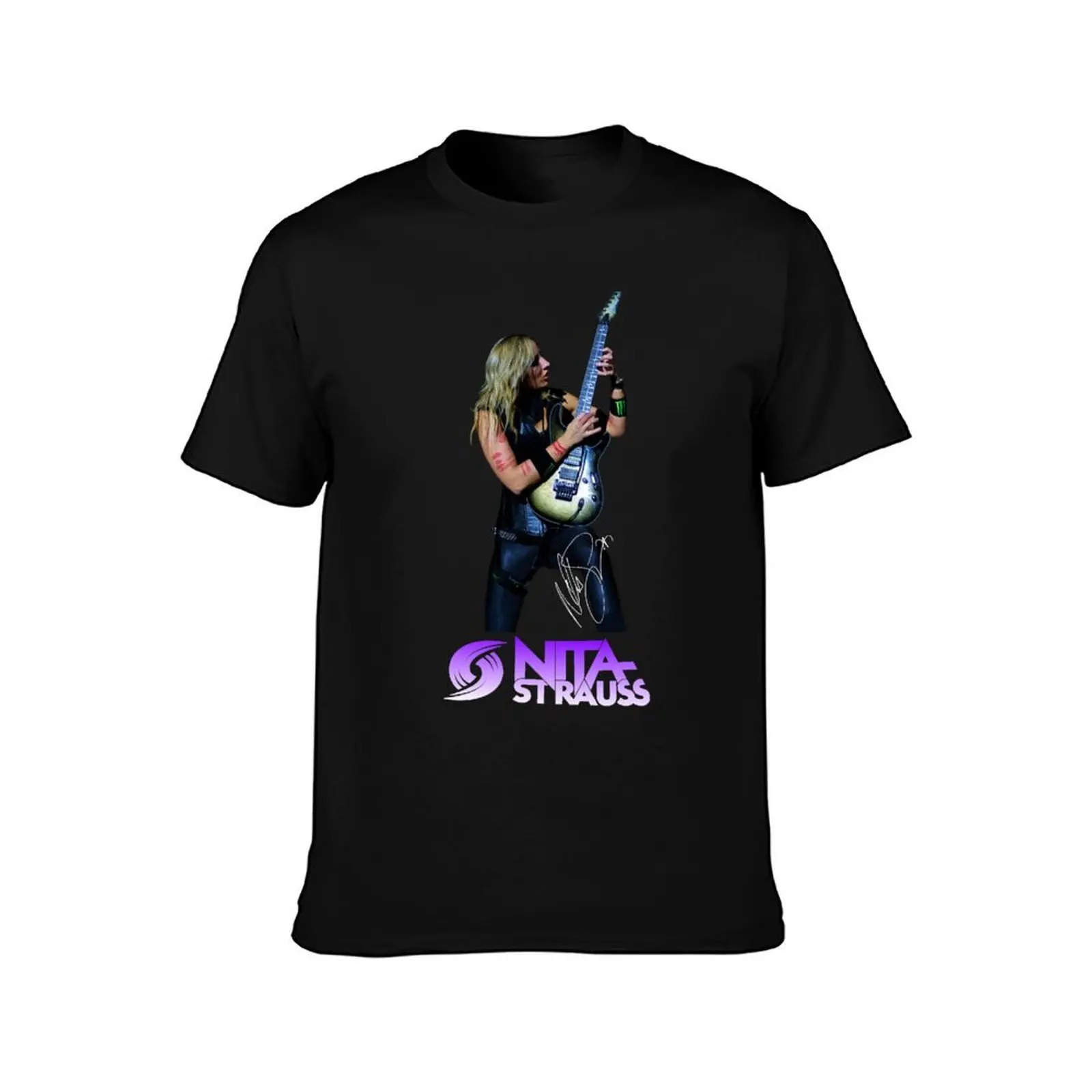 Nita Strauss Live T-Shirt Summer Casual Cotton Tee Oversized Streetwear Tops Vintage Graphic Print Loose Fit Short Sleeve