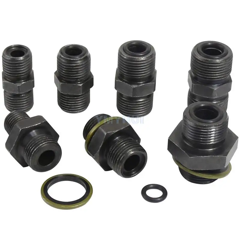 M12 14 16 18 22 33 36*1.5 Metric Hydraulic Connector Accessories Hydraulic Excessive Connector Type A Flat Head Connector