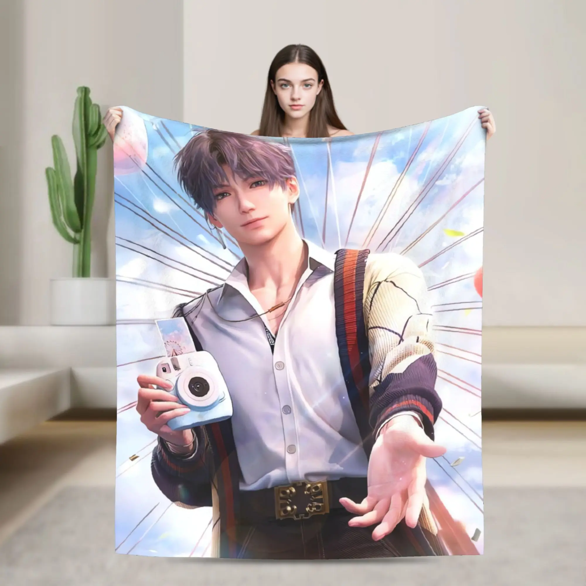 Soft BlanketsChild Travel Love and Deepspace Your Husbands Your Boyfriends Throw Blanket  Flannel Bedspread
