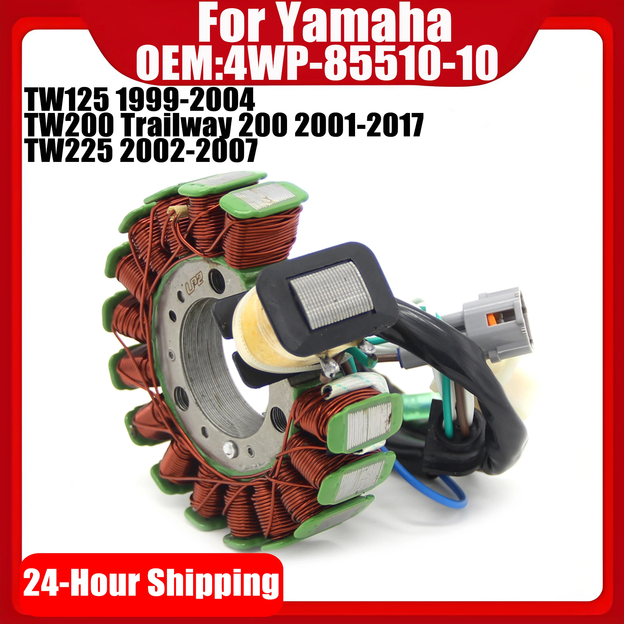 

For Yamaha TW125 TW200 Trailway TW225 Engine Parts Generator Magneto Stator Coil TW 125 200 TW 225 4WP-85510-10 4WP8551010