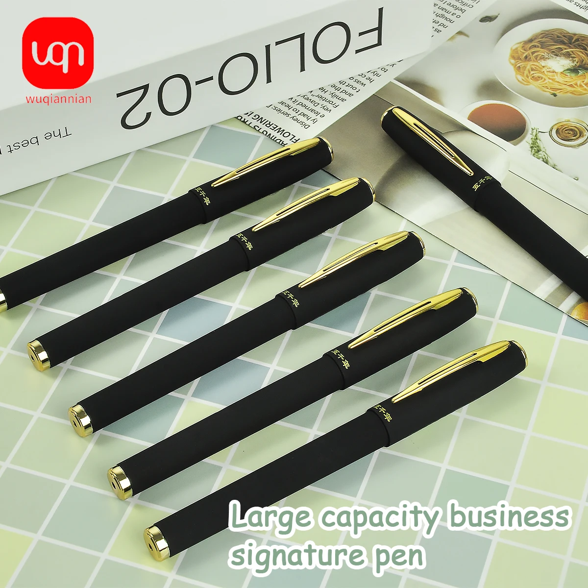 

WQN-3/6/12PCS Classic Black Gel Pen 0.5mm Nib Smooth Writing Black Ink Hard Pen Gel Pen School and Daily Writing Supplies