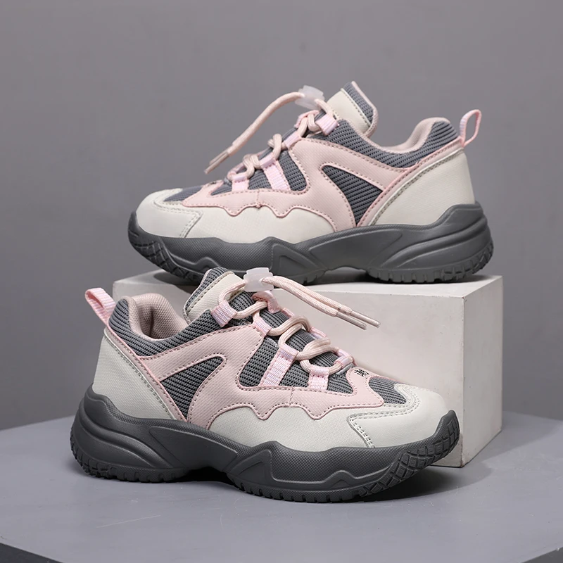 

2025 Children's Sneakers Children's Girls Flat Casual Shoes Boys Breathable Comfortable Running Sneakers