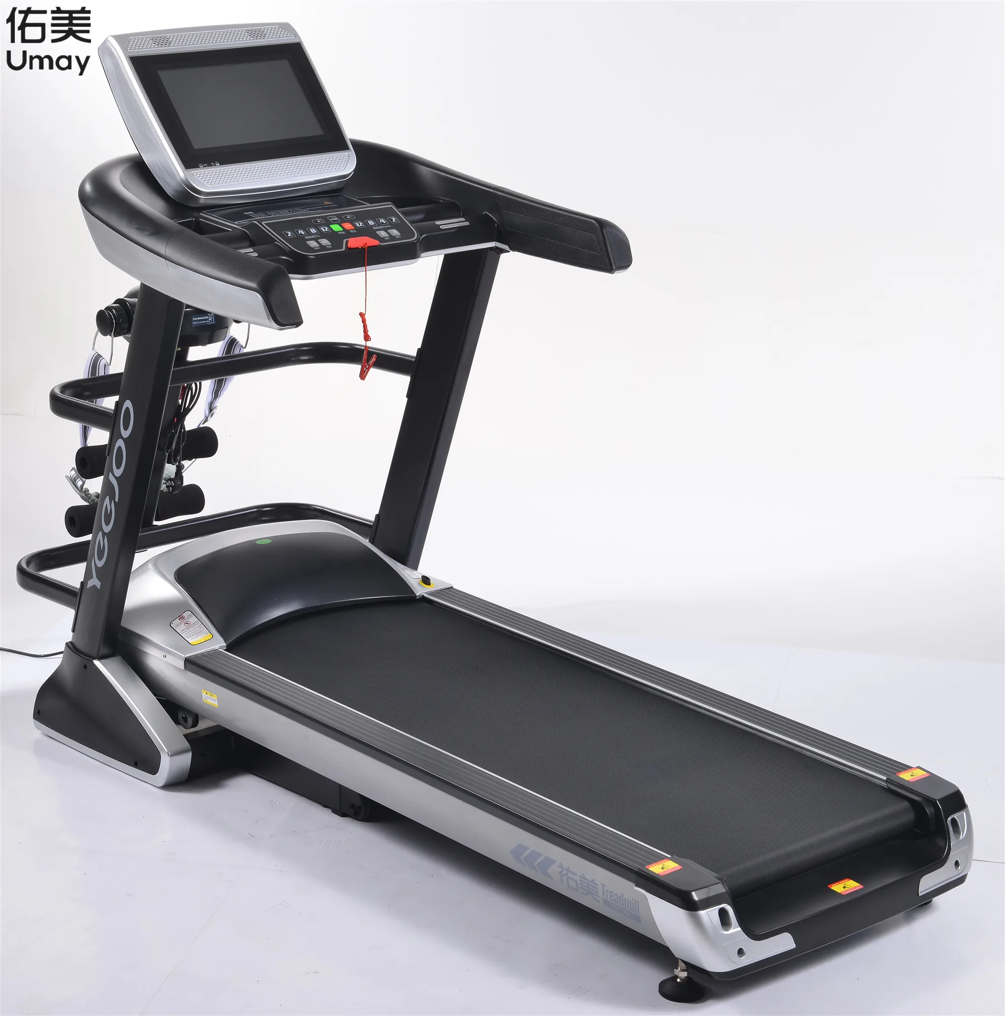 

Новое оборудование для спортзала, коммерческая беговая дорожка с двигателем переменного тока мощностью 4,5 л.с., с функцией сердечного ритма