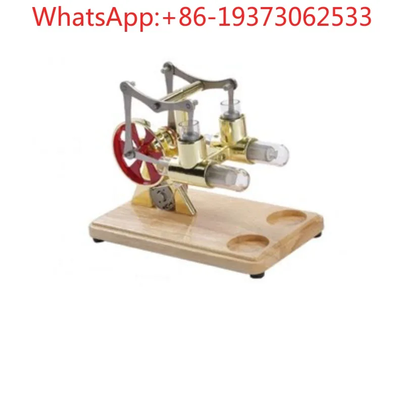 Twin-cylinder Engine Physical Science Experiment Balance Steam Toy Model