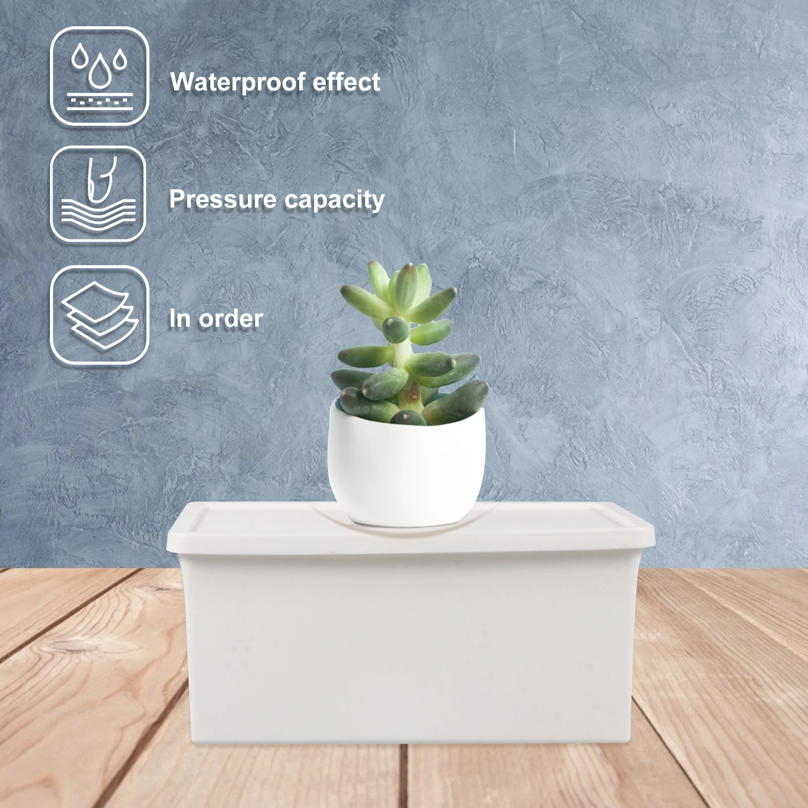 

2pcs Plastic Storage Boxes Household Organizers Sundries Holders Tidy Simple Design Bedroom Sofa Desk Organizer Home