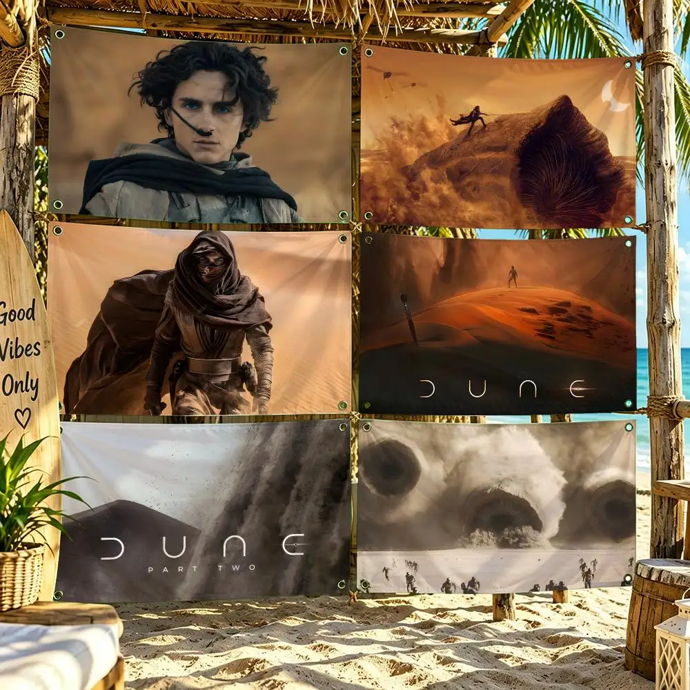 Science Fiction Movie D-Dune Flags For Outdoor Party Home Living Room Bar Bedroom Decoration Soft Durable Tapestry Skin-friendly