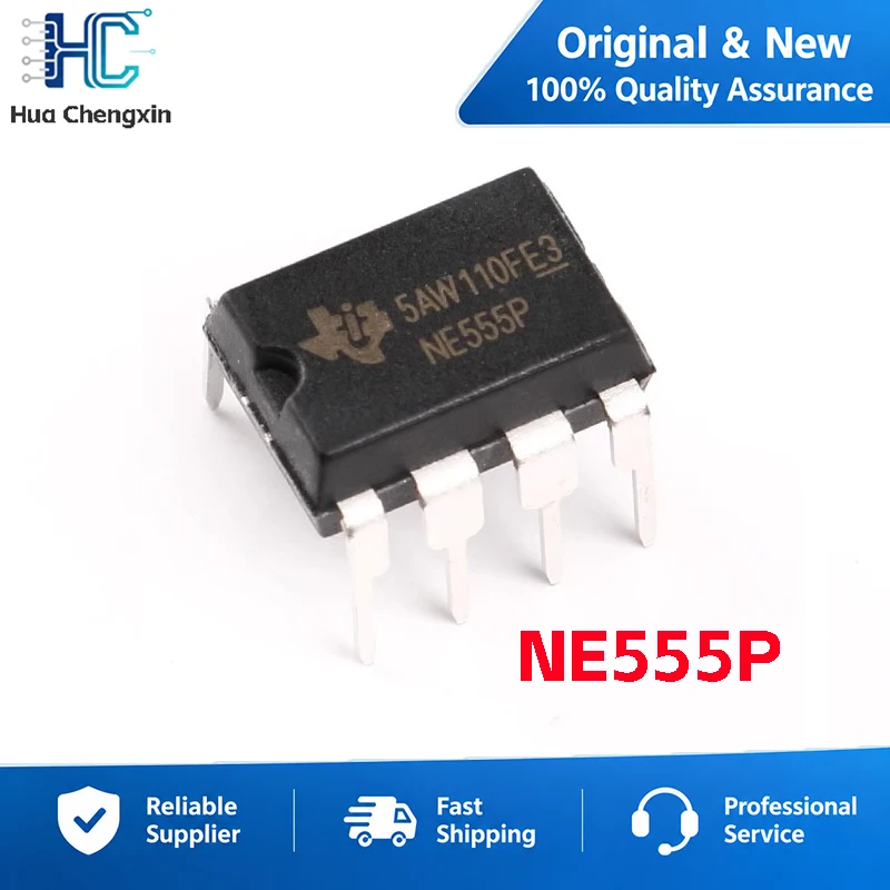 10PCS NE555 NE555P Original Genuine Timers IC Chip DIP8