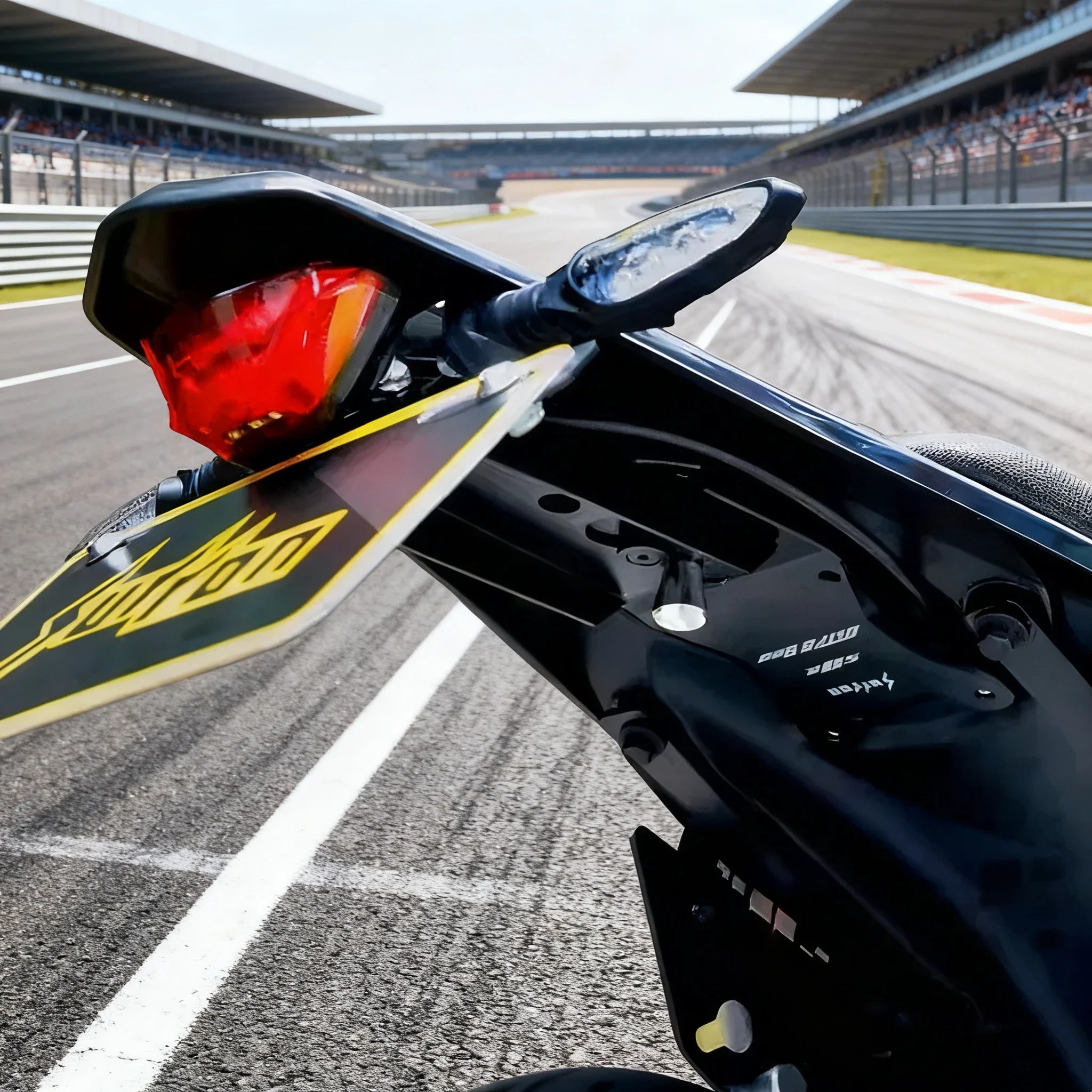 

Для Surron Ultra Bee модифицированный кронштейн номерного знака модифицированный комплект держателя заднего фонаря быстросъемная конструкция кронштейн номерного знака UB