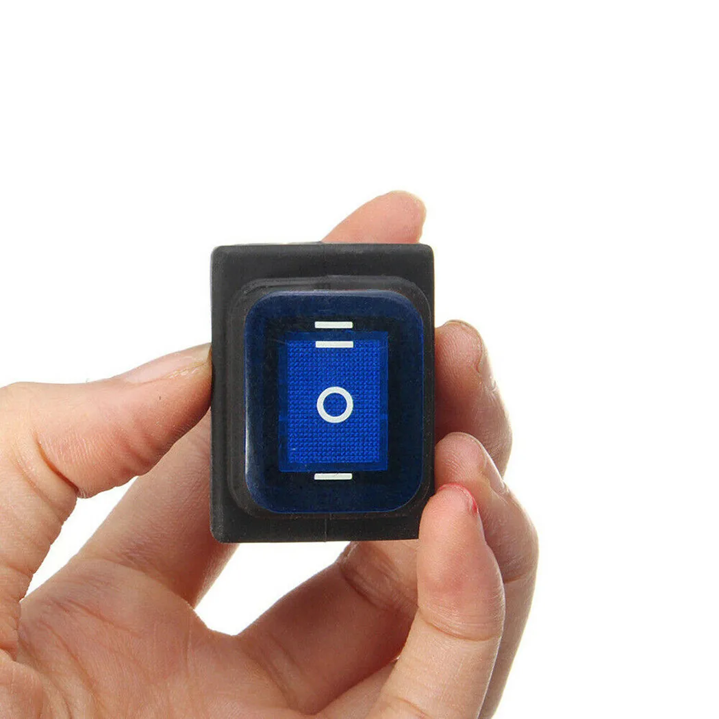 Rocker Switch DPDT 6 Pin On-Off-On Operation 16A 250V AC for Car Boat and General Purpose Electrical Integration