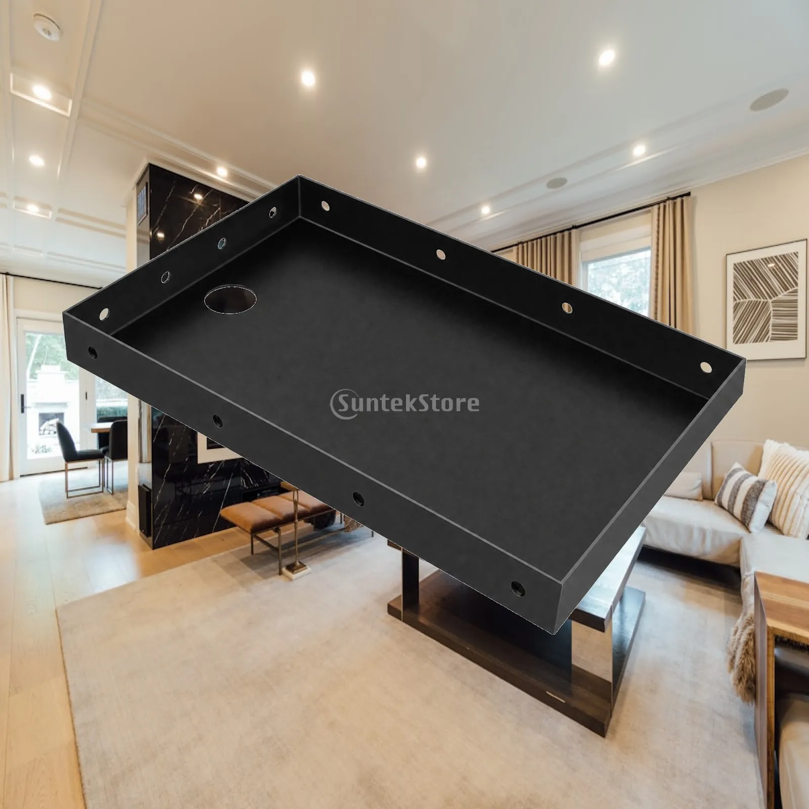 Wall Mount Printer Tray Space-Saving Printer Tray with Cable Routing Hole POS Device Holder Sturdy Compact