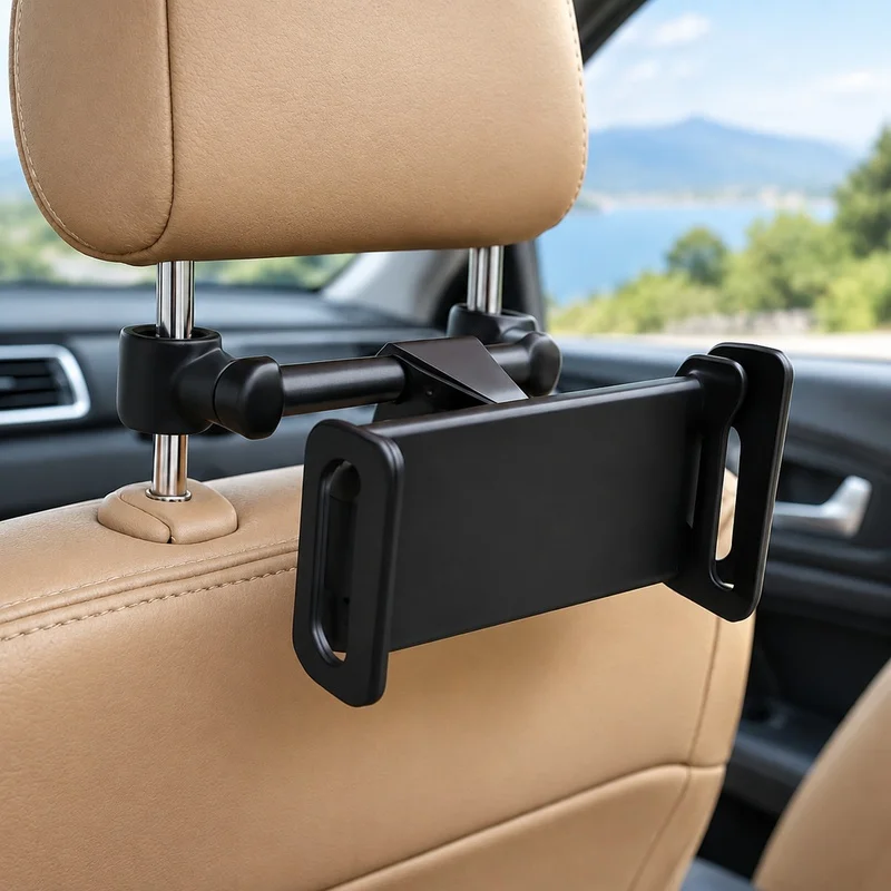 Universal Car Headrest Holder with 360-Degree Rotation for Tablets and Smartphones 4-11 Inches Compatible with iPad Air
