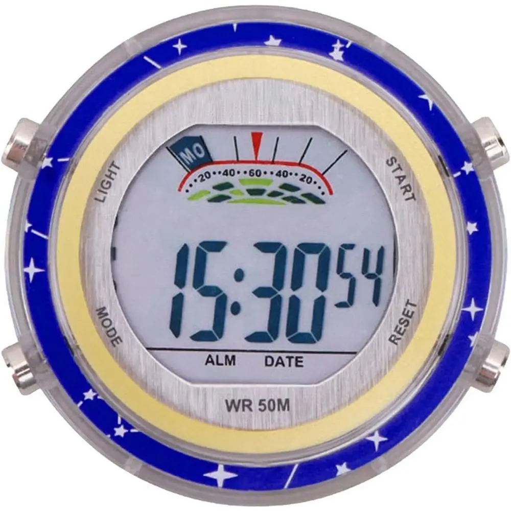 ساعة إلكترونية للدراجات النارية سهلة التركيب، ساعة إلكترونية مقاومة للماء لركوب الدراجات، مقاومة للحرارة ومضادة للمطر #1