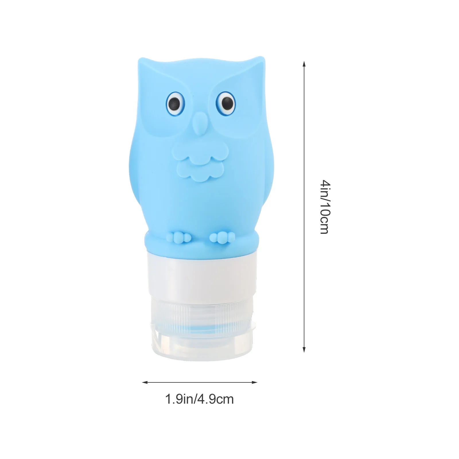 2Pcs Cartoon Owl Silicone Travel Bottles Leakproof Refillable Shampoo Lotion Containers Portable Travel Bottle Makeup Remover