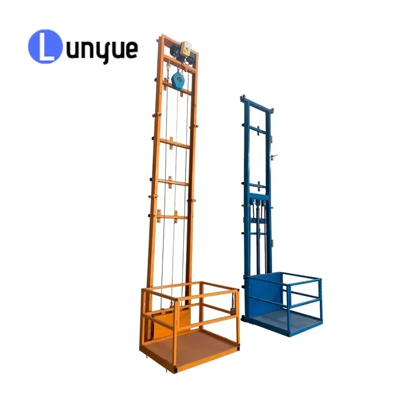 Vertical Electric Lift Single Column Design Small Cargo Lifting Tool for Indoor Outdoor Warehouse Material Handling Efficient