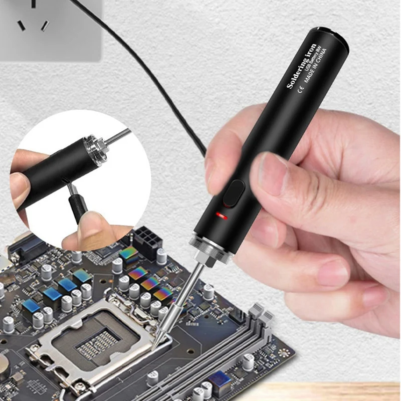 AT14 Usb Soldering Iron Charging Usb Electric Soldering Iron 18650 Lithium Battery Third Gear Working Temperature Switching