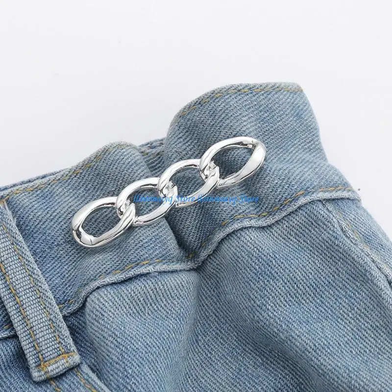 

573B Twist Tighten Waist Fastener Adjustable Waist Buckle Detachable Alloy Brooch