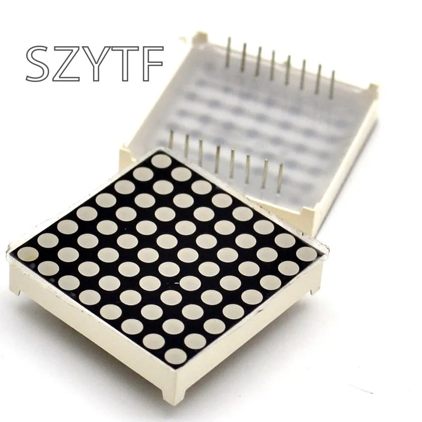 10pcs led 도트 매트릭스 디스플레이 arduiino avr 1588bs/as에 대 한 16pin 8x8 3mm 빨간색 일반적인 cathod 일반적인 양극