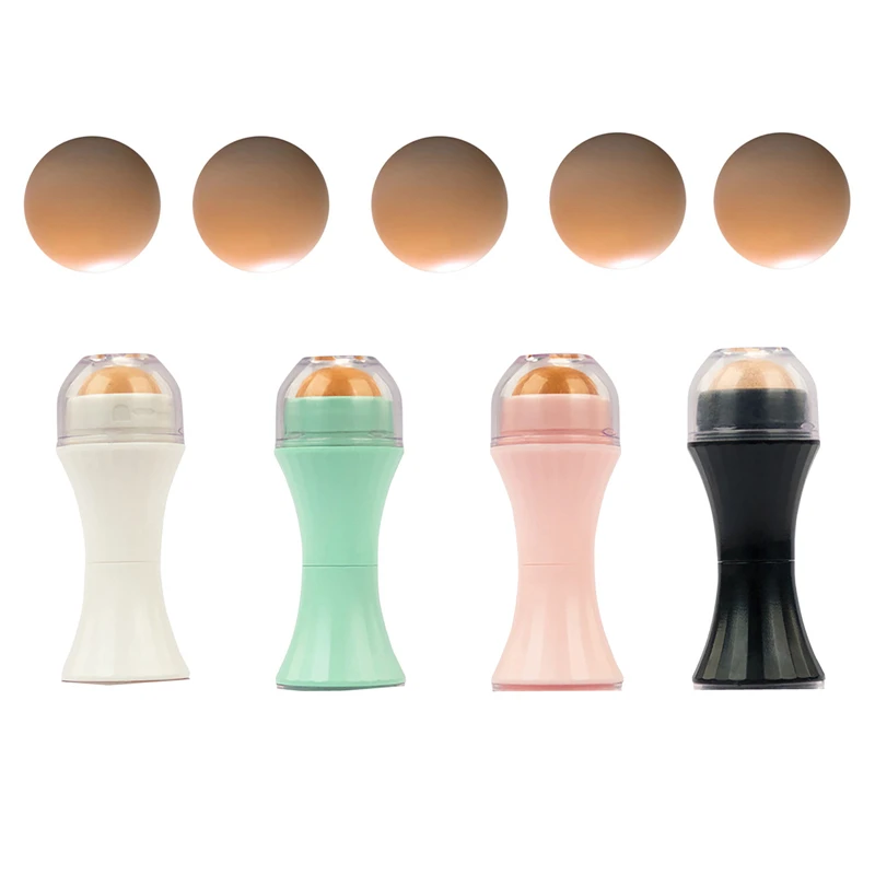 Small Waist Face Oil Absorbing Roller Volcanic Stone Blemish Remover Face T-zone Oil Removing Rolling Stick Ball Summer Shiny