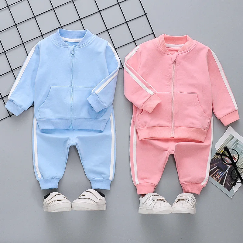 Clothing Set Spring and Autumn Boys and Girls Casual Sportswear Top Pants Beibei Fashion New Children clothing For 0-5 Year Old