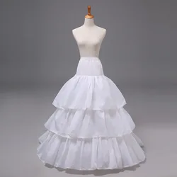 Drei-Schicht Stahl Lotus Blatt Tuch Oberfläche Verlängert Krinoline Große Nachgestellte Hochzeit Kleid Krinoline Gaze Rock