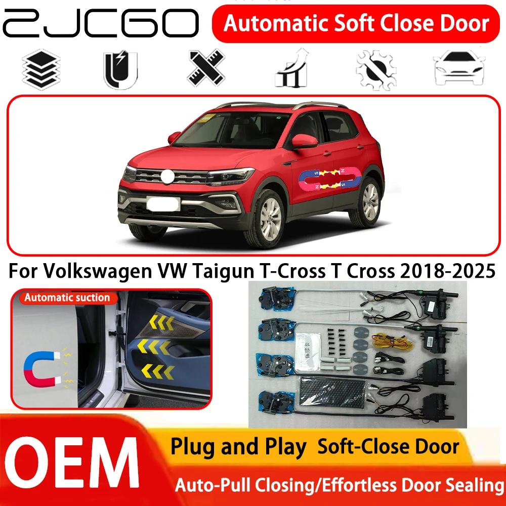 

Система автоматического мягкого закрывания дверей (Soft Close) OEM Plug and Play для Volkswagen VW Taigun T-Cross 2018-2025