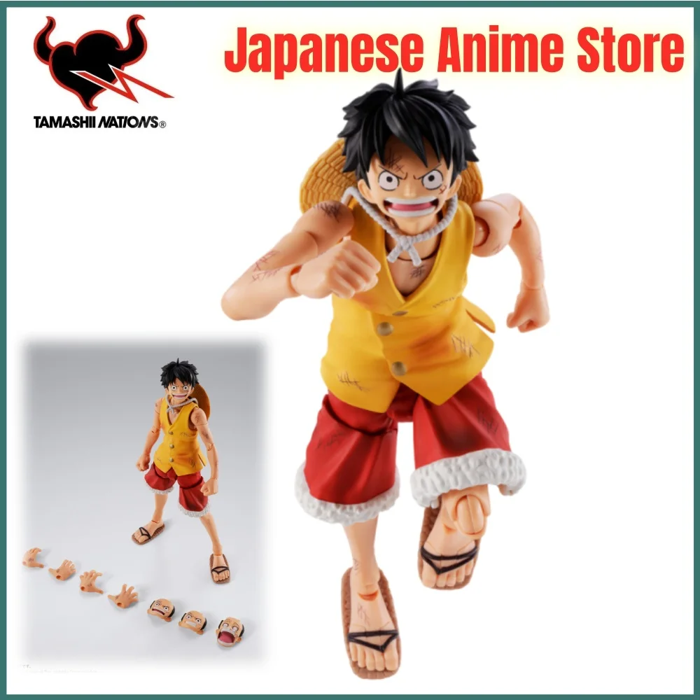 

Original BANDAI One Piece Anime MONKEY D LUFFY S.H.Figuarts Summit War of Marineford Anime Figure Action Figurine Model Figuarts