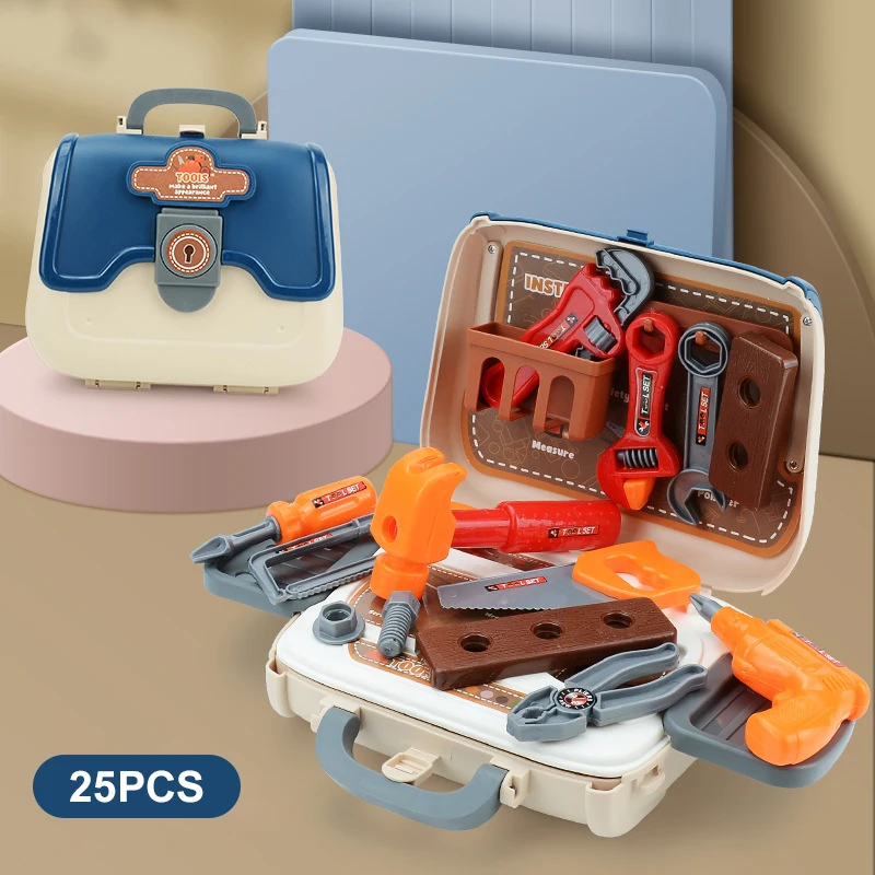 Kind frühe Bildung Haus Spielzeug Handtasche Tool Kit Mädchen Simulation Make-up Haus Mini Lebensmittel Hamburger Spielzeug für Kinder Geschenke