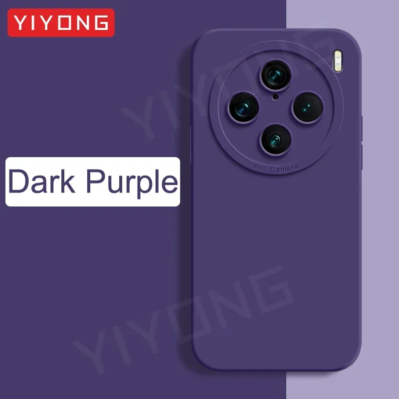 Für VivoX100 Pro Fall YIYONG Seidige Gefühl Flüssigkeit Silikon Soft Cover Für VIVO X100 Ultra X200 Pro Mini VivoX200 Globale Telefon Fällen 7