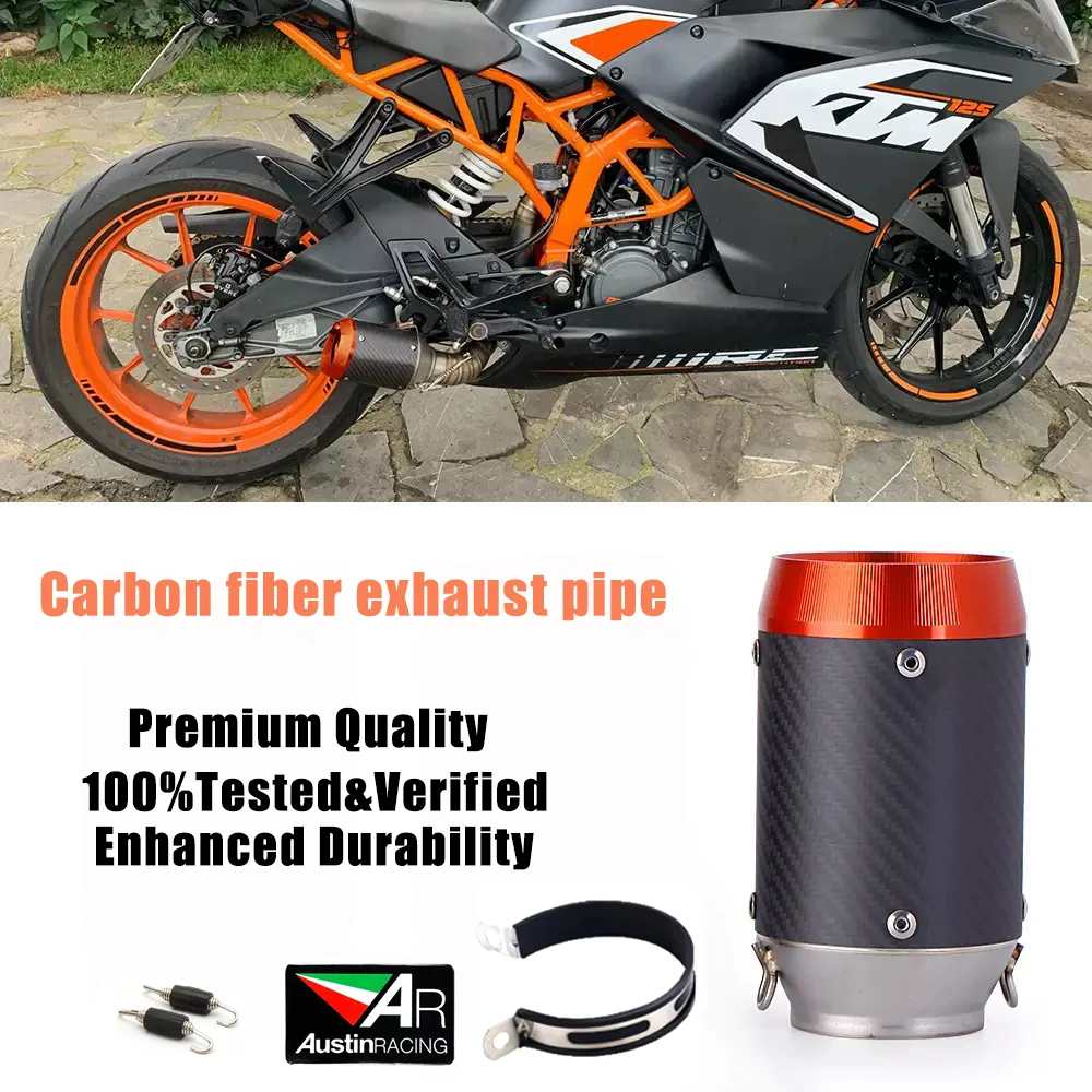 

Universal 51mm/60mm Polygonal Motorcycle Exhaust Pipe, For Kawasaki Z900 FZ6 RC390 S1000XR AR Austin Racing GP1-R