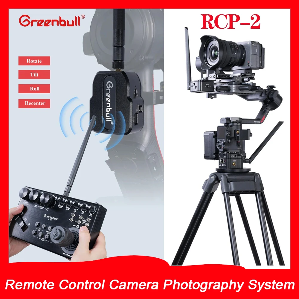 Greenbull RCP-2 Dual Camera Stabilizer Remote Control Camera Photography System for DJI RS4 PRO RS4 RS3 PRO and RS2 Gimbal