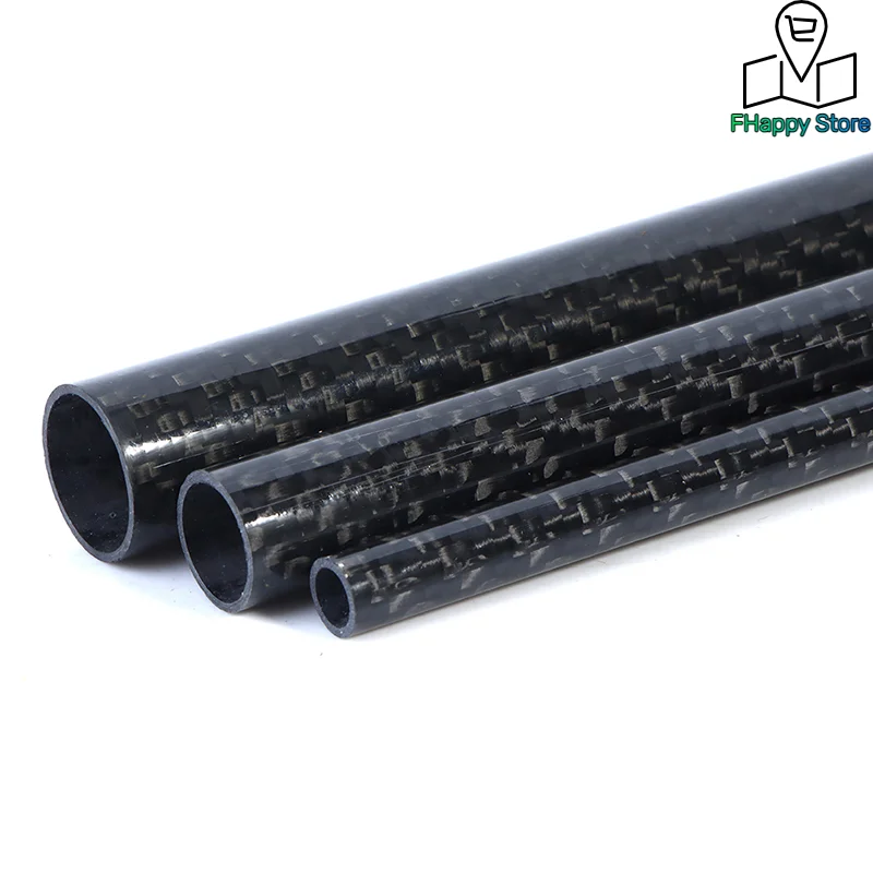 1pcs Carbon Fiber Tube Length 500mm Diameter 8-18mm for RC Model Airplane