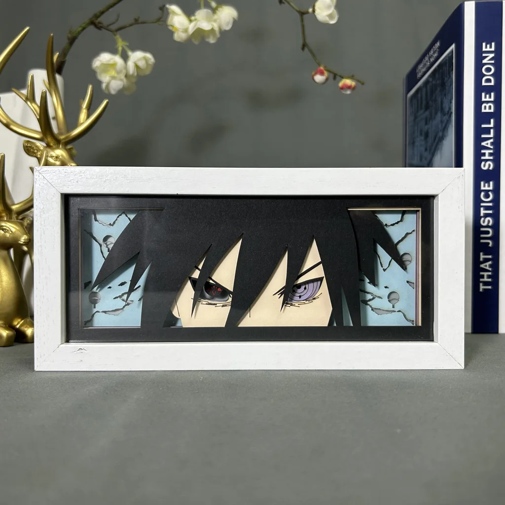 Naruto Sasuke Lâmpada LED, Moldura Decorativa, Brinquedo De Boneca, Presente De Aniversário