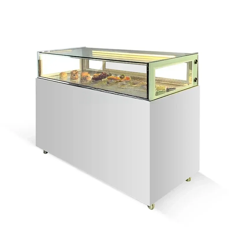 

Холодильный шкаф-витрина, барная стойка, однослойный прямоугольный шкаф для торта, коммерческий десертный шкаф с воздушным охлаждением