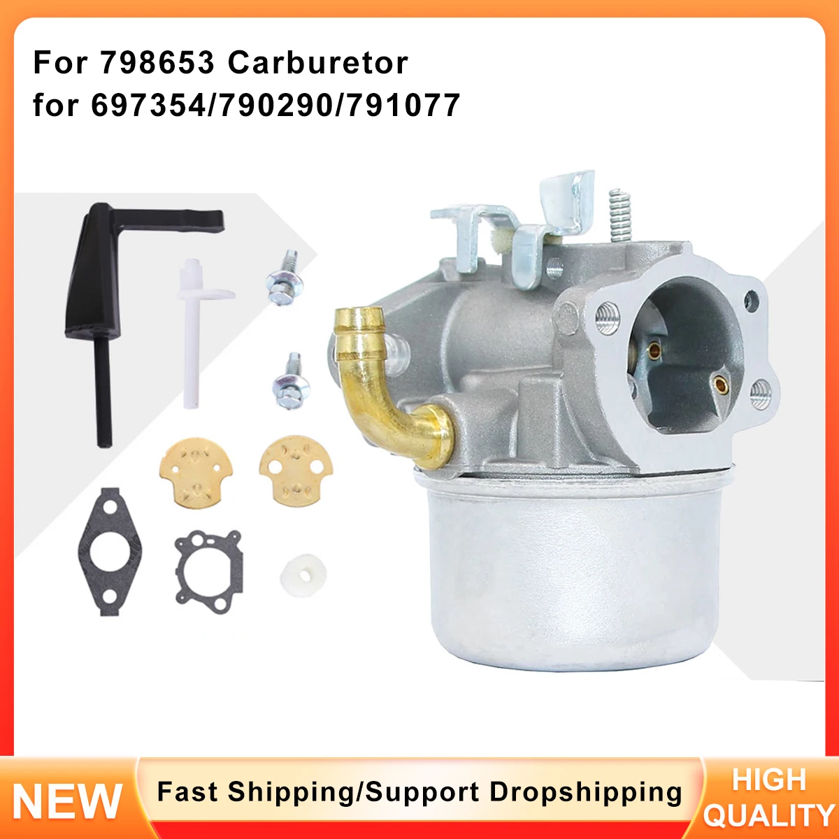 

Replacement Carburetor for Briggs Stratton Engine - 798653 Fits 697354 790290 791077 Models