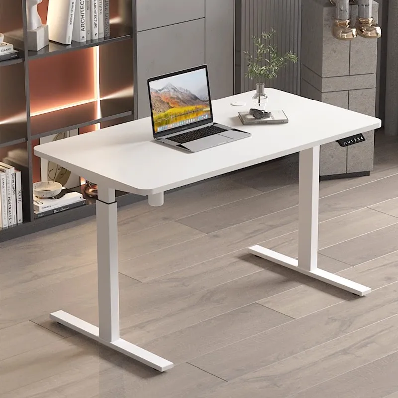 Modern Steel Extendable Double Motor Electric Height-Adjustable Commercial Office Desk Three-Section Adjustable Legs