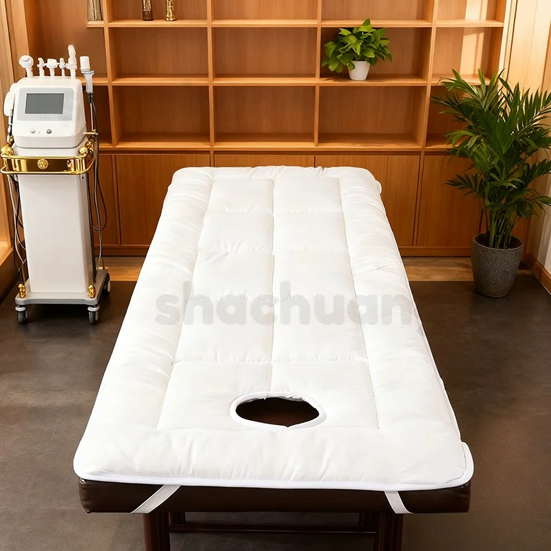 Verdickte Schönheitssalon-Matratze, rutschfeste Massagetischunterlage mit Gesichtsloch, wasserdichte Abdeckung in Krankenhausqualität für den professionellen SPA-Nutz – Detail 8