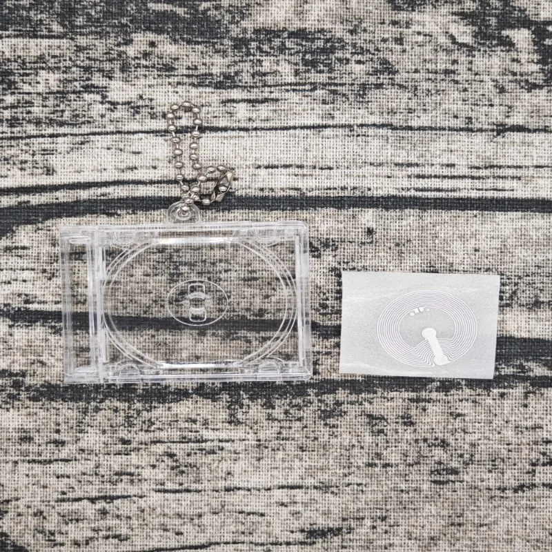 NFC 스마트 백팩 클립이 포함된 미니 CD 박스 DIY 키체인 - 음악 애호가 및 축제 장식을 위한 창의적인 선물