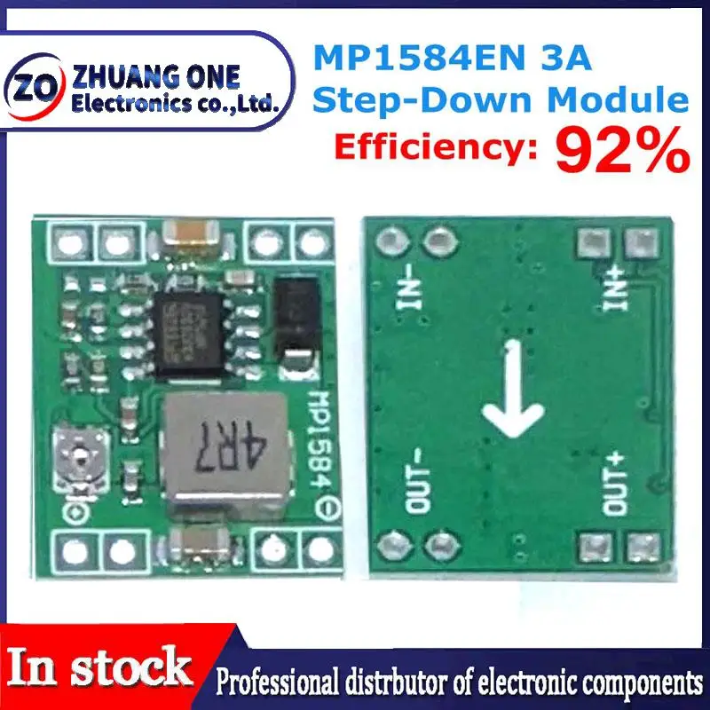 MP1584EN 3A Ultra-Small Size DC-DC Step Down Supply Module Adjustable power descending output module 24V 12V 9V 5V 3V LM2596