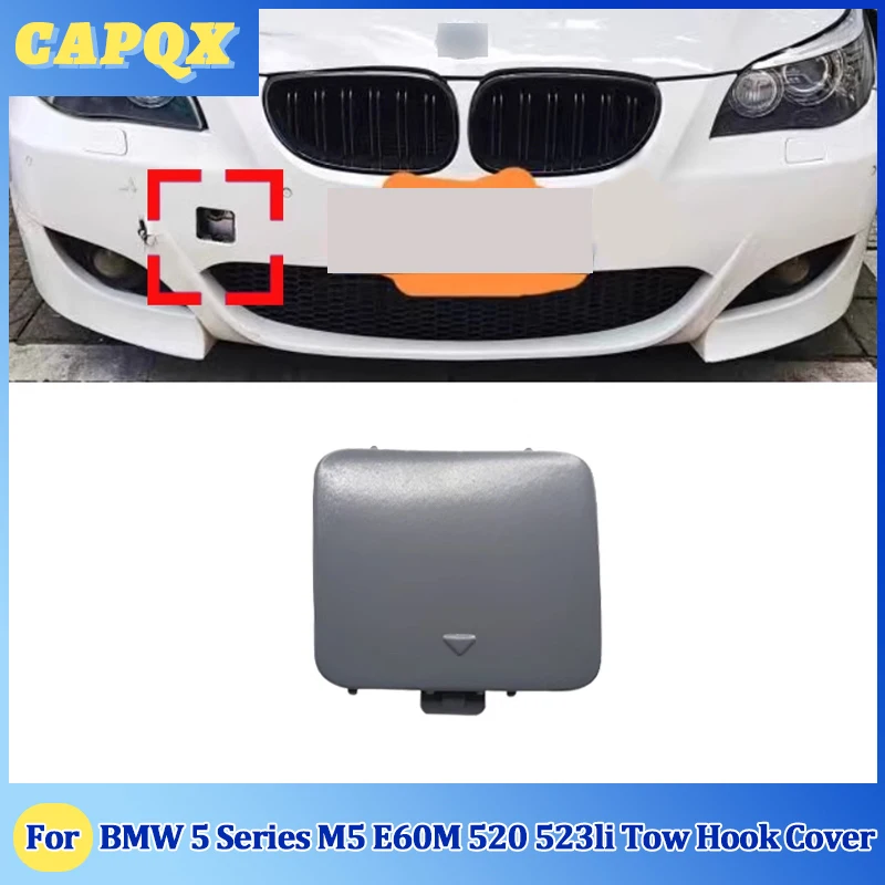 

For BMW 5 Series M5 E60M 520 523li Bumper Trailer Cover Tow Bracket Cover Bumper Tow Hook Cover Cap