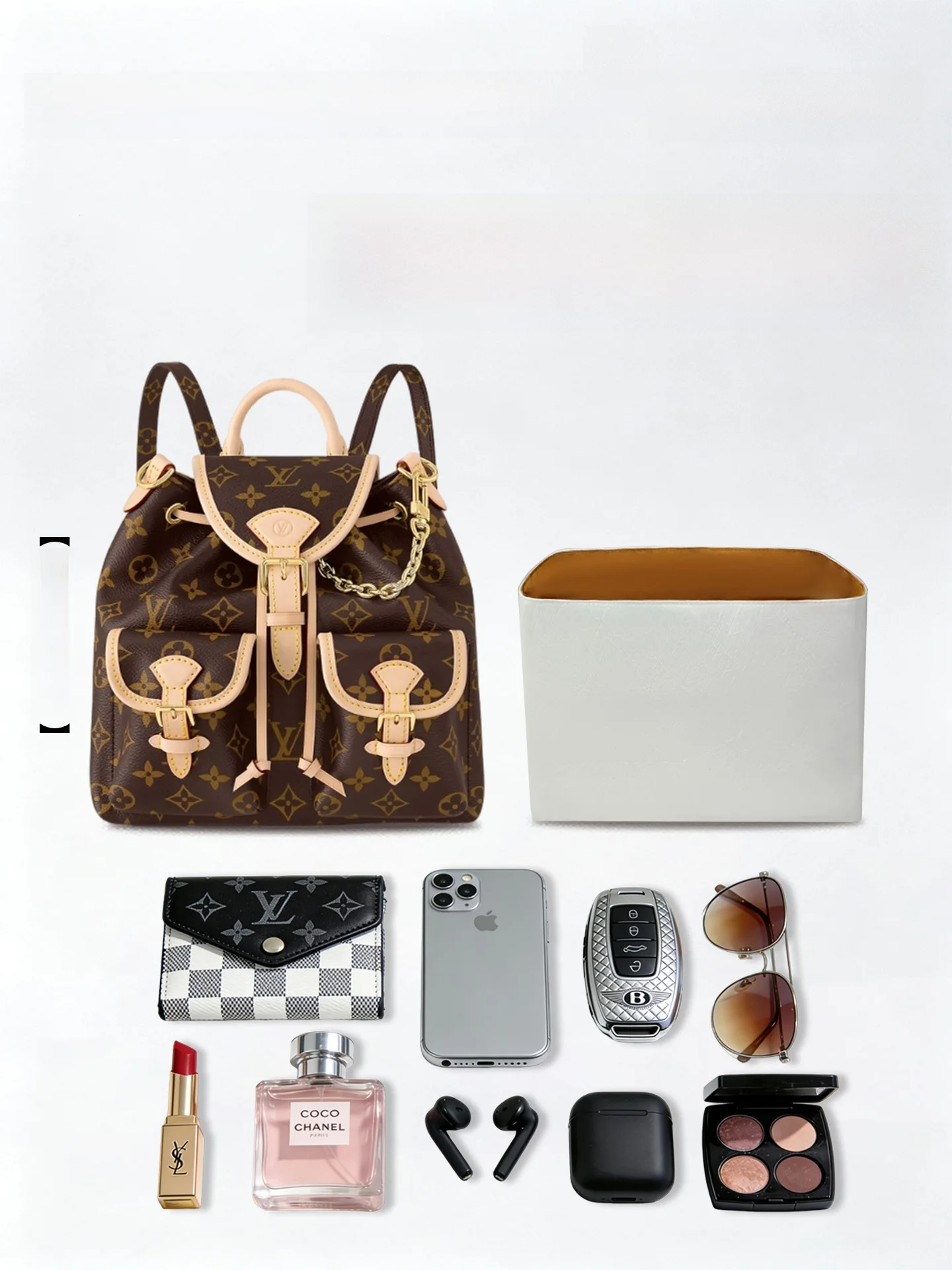 

Ультралегкий внутренний вкладыш Fhopper Bapa малого размера из бумаги DuPont, органайзер для хранения, легкая сумка ручной работы