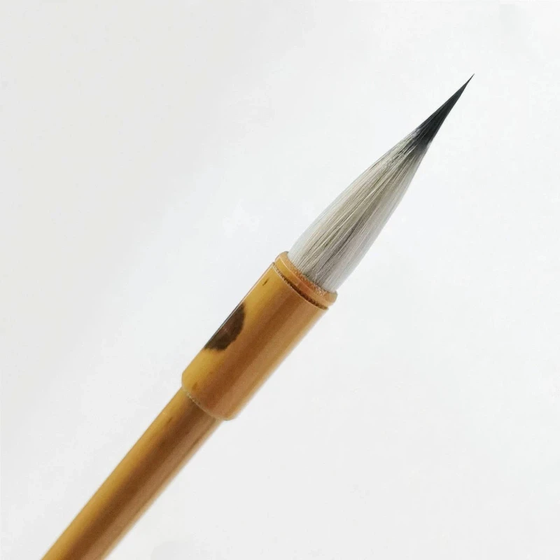 Woolen Rabbit Hair Writing Brush Professional Slender Gold Script Chinese Calligraphy Brushes Running Cursive Script Brush Pen