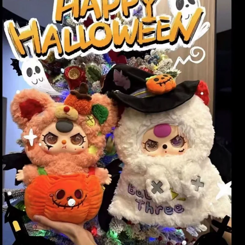 Genuine Baby Three Happy Halloween Limited Edition 400% Serise Figure Toys Kawaii Model Girl Birthday Surprise Gift For Kid