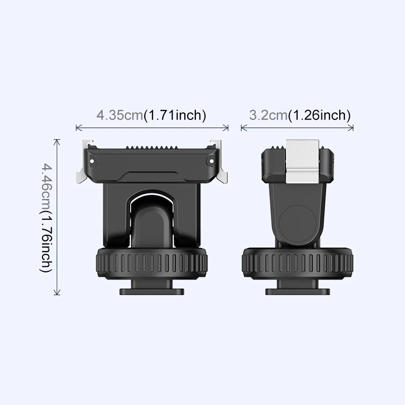 PULUZ for DJI Osmo Action 5 Pro / 4 / 3 Cold Shoe Gimbal Quick Release Base Adapter Expand Accessories