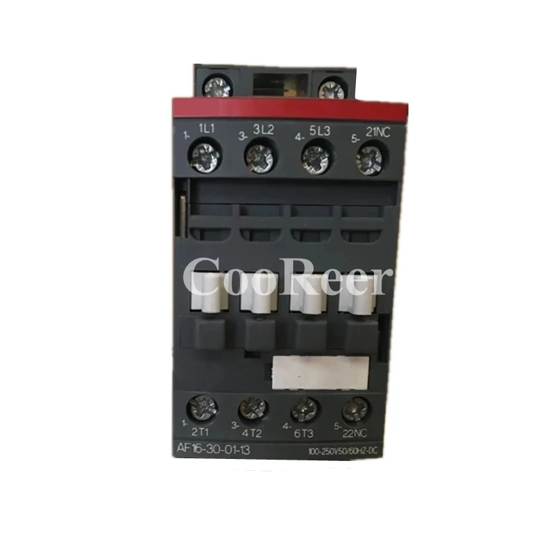 

AF Series 3-ploe Contactor AF16-30-10(1NO) AF16-30-01(1NC) 50Hz/60Hz DC 24V-500V 16A 7.5kW New Original