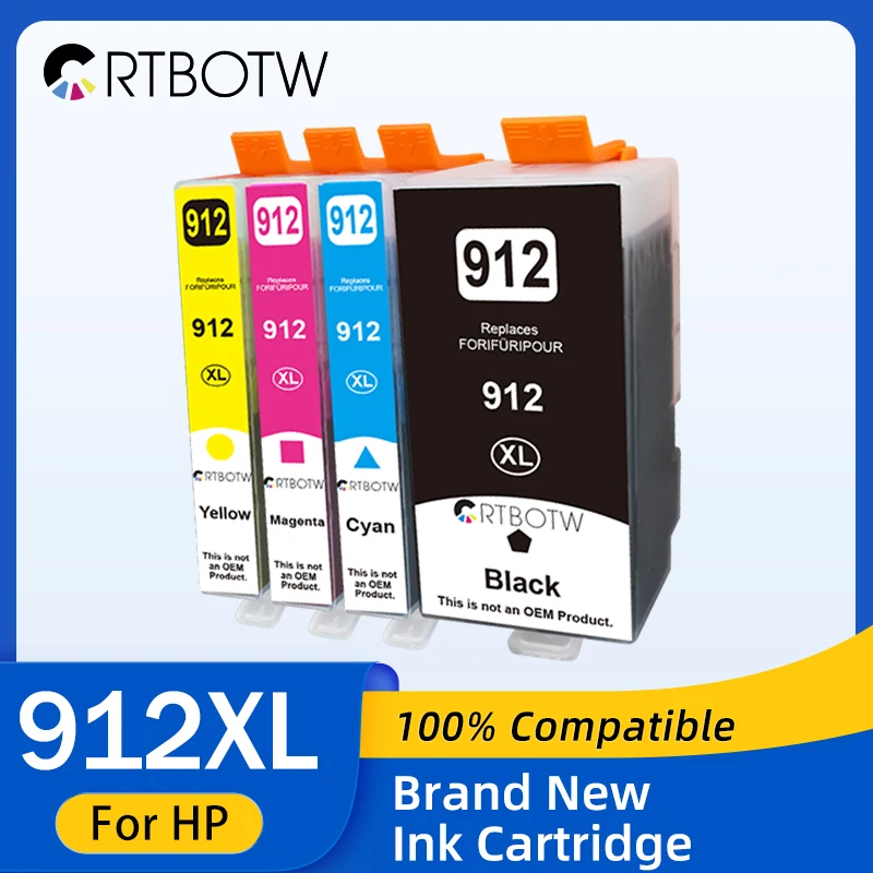 For HP 912 912XL Ink Cartridge Compatible For HP OfficeJet 8010 8012 8013 8014 8017 8018 8020 8022 8023 8024 8025 Printer